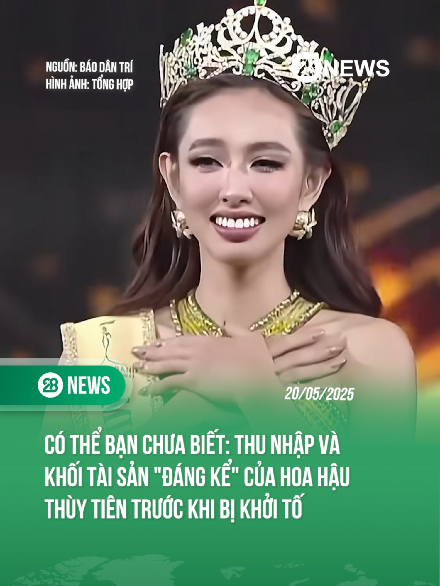 THU NHẬP VÀ KHỐI TÀI SẢN CỦA HOA HẬU THÙY TIÊN TRƯỚC KHI BỊ KHỞI TỐ #theanh28 #theanh28news #tiktoknews