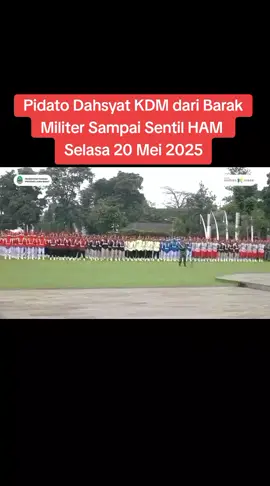Sambutan Gubernur Jawa Barat (Jabar) Dedi Mulyadi Pada Upacara Peringatan Hari kebangkitan Nasional Tingkat Provinsi Jawa Barat,yang digelar di lapangana  Gasibu Selasa 20 Mei 2025 #gubernurjawabarat  #kdm  #jawabarat  #viral #merahputih 