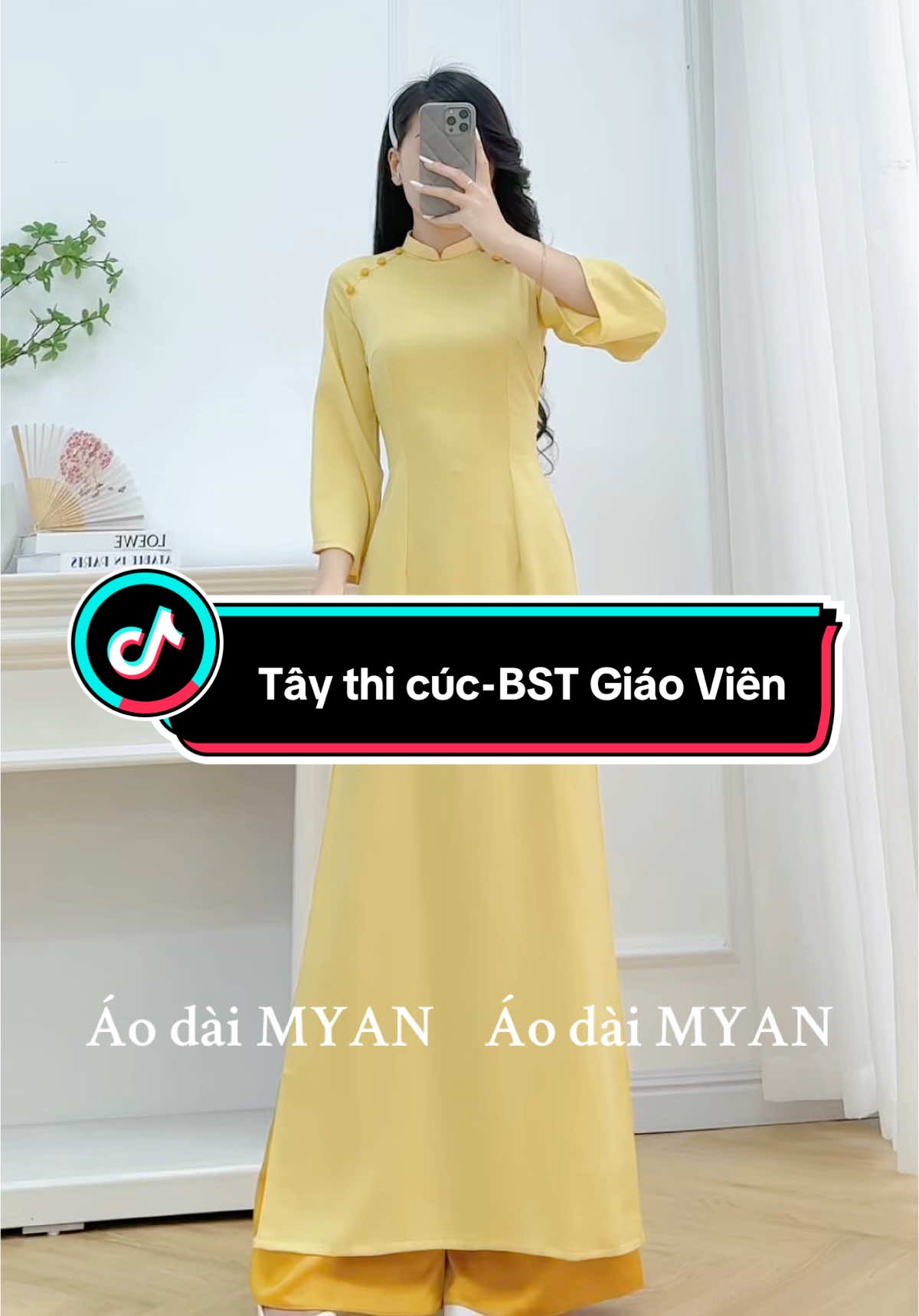 MYAN mới thêm 1 tông màu vàng sáng tươi trong trẻo, các chị vô quẹo lựa nha 🥰😍#aodai #aodaimyan #xuhuong #fyp #aodaitruyenthong #aodaithietke #viral #trending #hangmoive #tongket #xh #aodaigam #videothoitrang #aodaigiaovien 