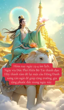 NAM MÔ ĐẠI HẠNH PHỔ HIỀN BỒ TÁT 🪷🪷🪷#phatphapnhiemmau #nammoadidaphat 