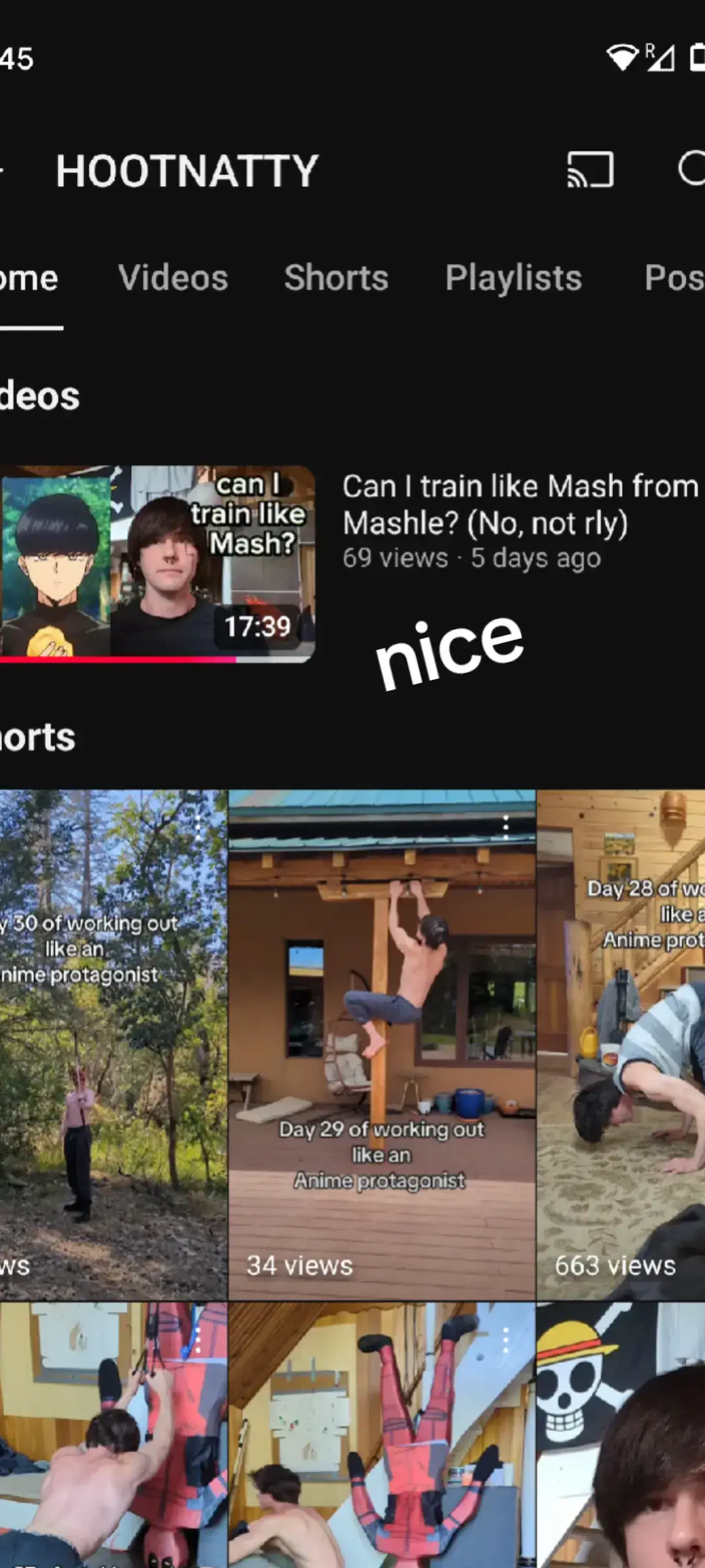 but fr, trying to make my subscriber count look like that too. If you go subscribe to my YouTube channel, I promise to keep making quality content. I'd like to make a 'can I train like ____' video every week where I try to copy the workouts of different anime characters. also gonna cut and dye my hair to look like an Anime character of y'all's choosing at 100 subs 💙