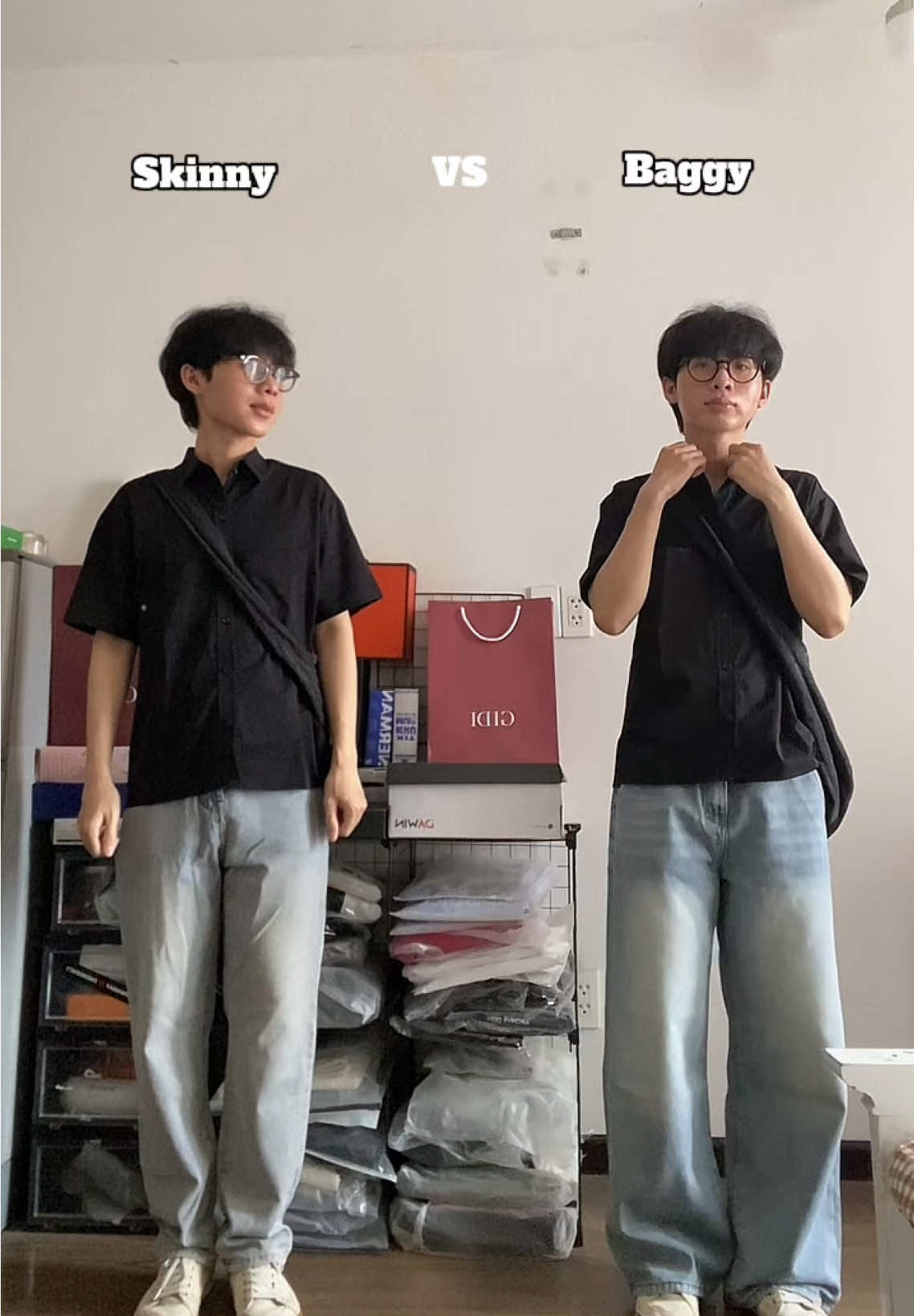 Bạn chọn quần skinny jean hay baggy jean #outfitideas #outfit #xh #xuhuong #outfitinspiration #fitcheck #stylingtips 