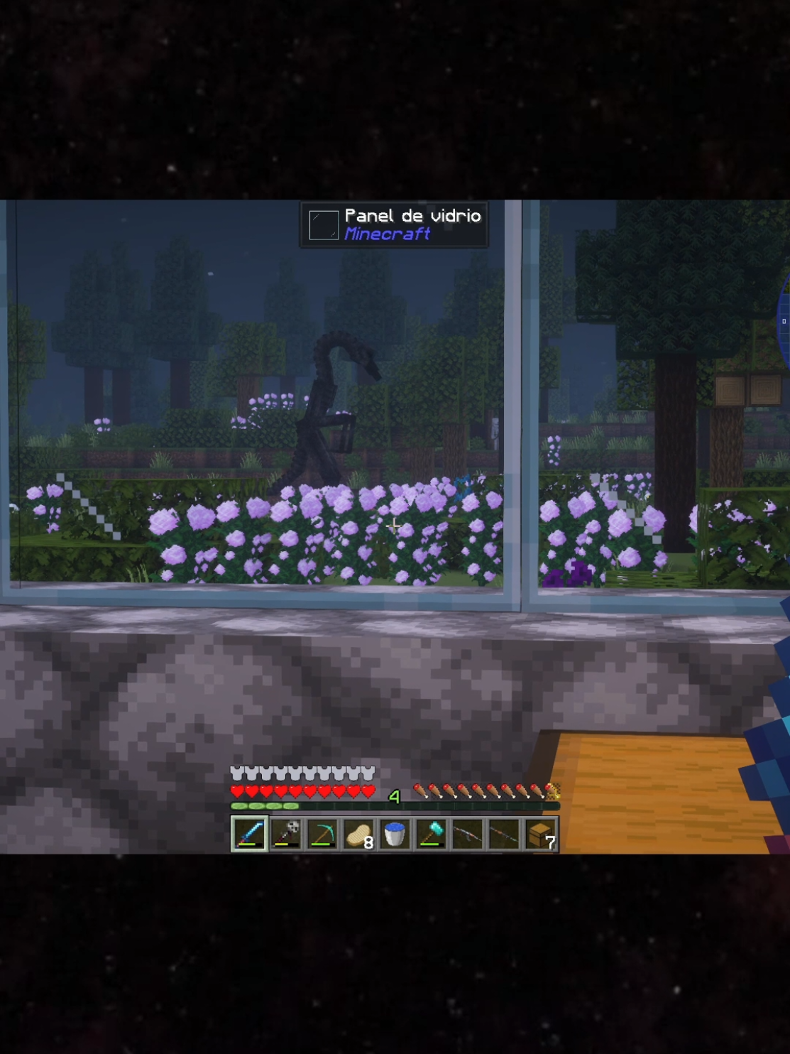 que es eso? 😨 #minecrafthorror #minecraftmods #scarrr444 