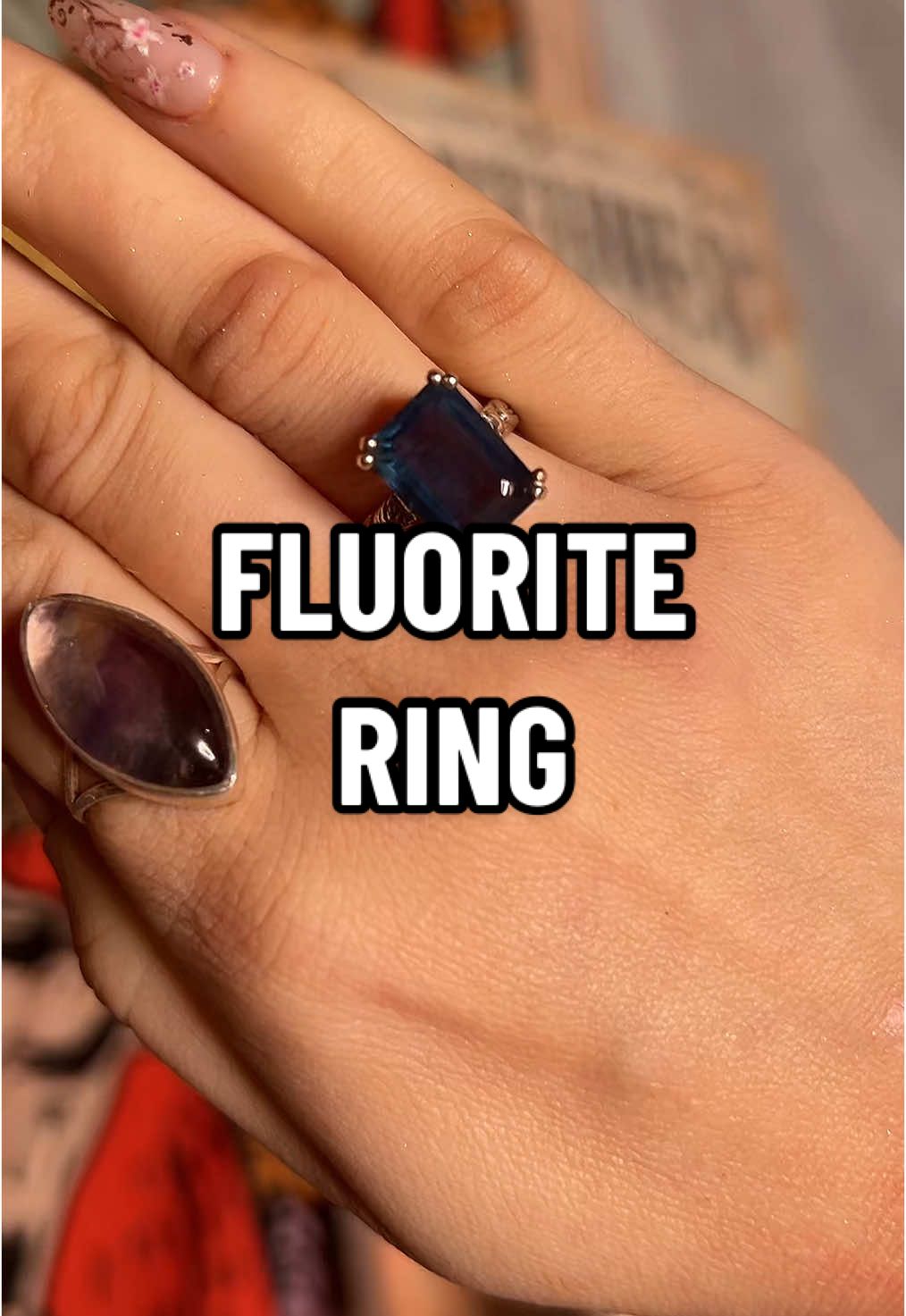 @Bone and Branch I’m speechless! This is the most beautiful fluorite ring I have ever seen in my life. I’m so grateful. #fluorite #fluoritering #fluoritecrystal 