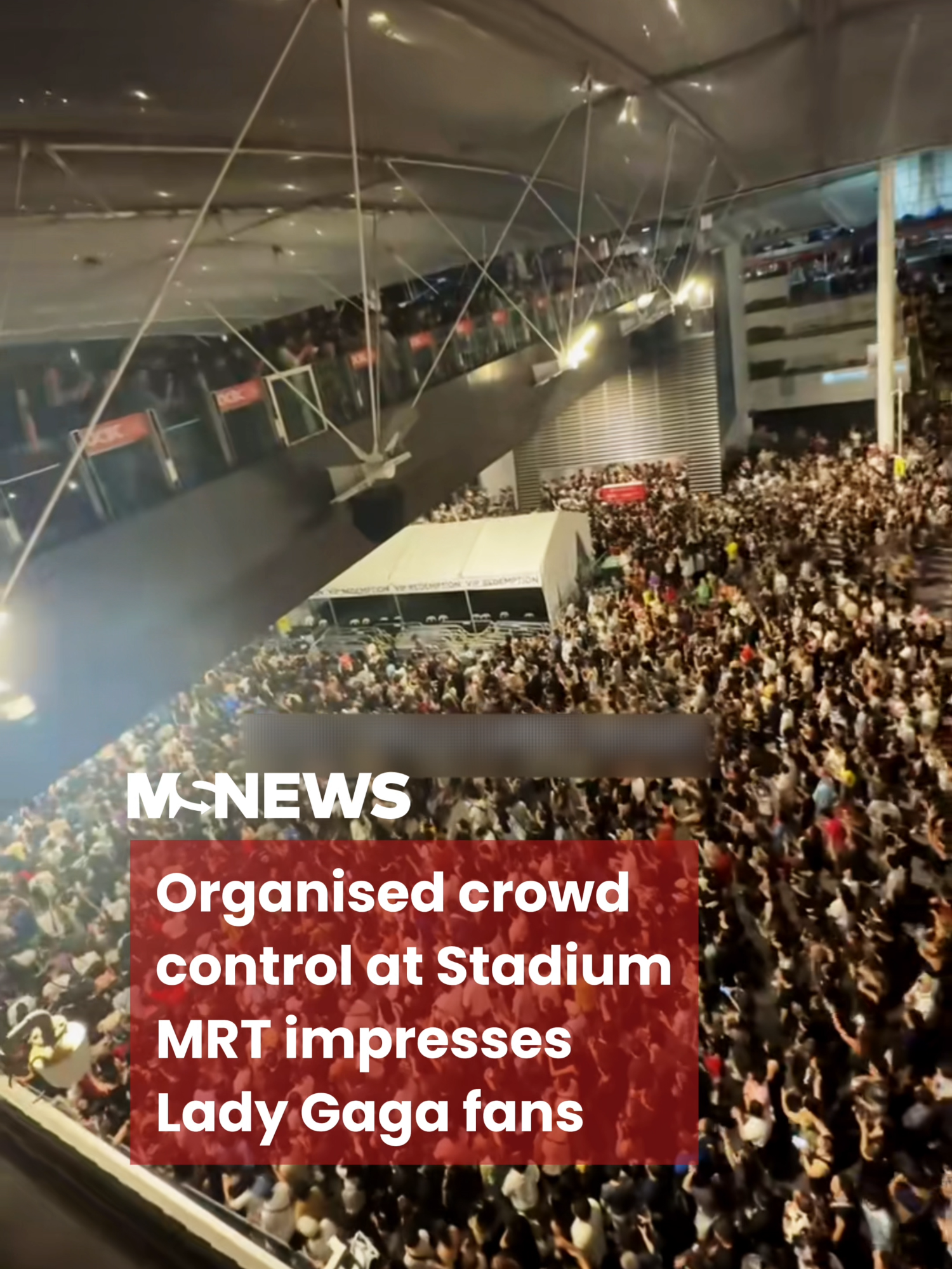 Big thanks to the organisers for helping the Little Monsters get home safely. ❤️ #mustsharenews #tiktoksg #fypsg