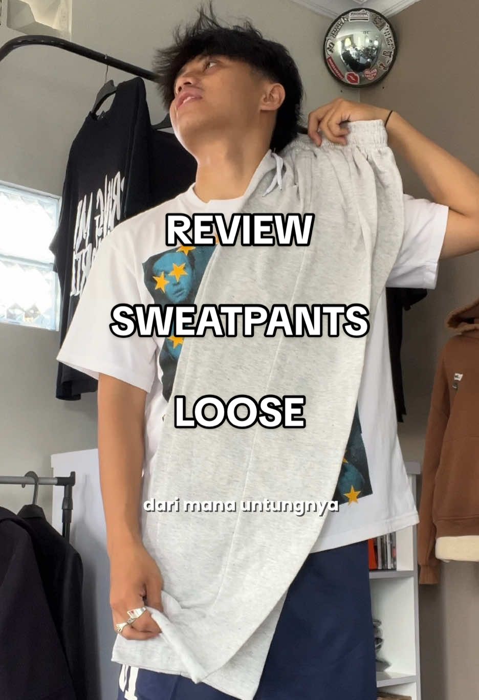 geloo ini cuma 30k berasa beli uniql0🤤😭👌 #OOTD #sweatpants #loosepants #creatorsearchinsights 