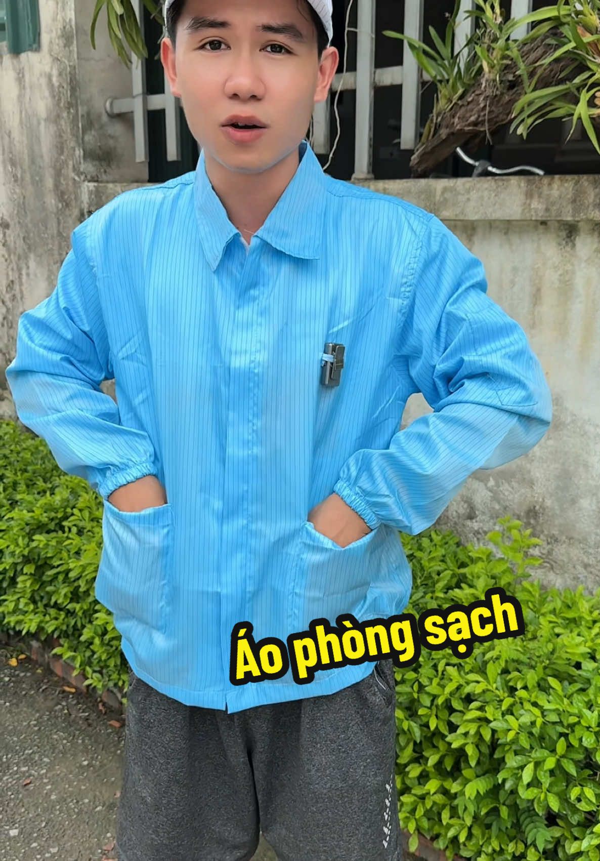 Áo phòng sạch dài tay chống tĩnh điện #ao #aophongsach #2thanhne #aocongnhan #giadungtienich #giadung 