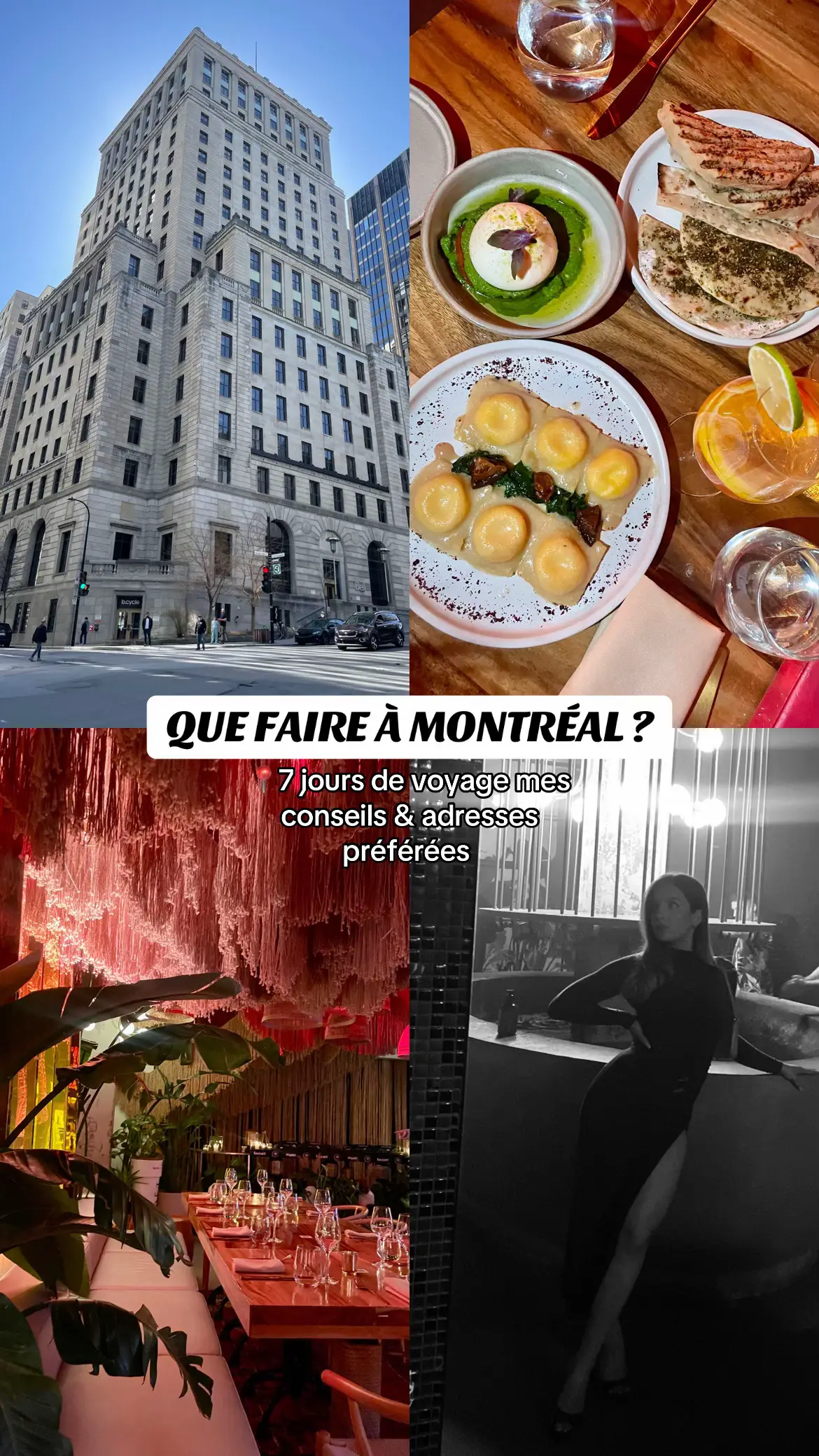 Enregistre cet itinéraire pour ton prochain voyage : 7 jours de visite, avec mes conseils et mes plus belles adresses ❤️🇨🇦 #montrealfoodie #montrealtiktok #quoifaireamontreal 