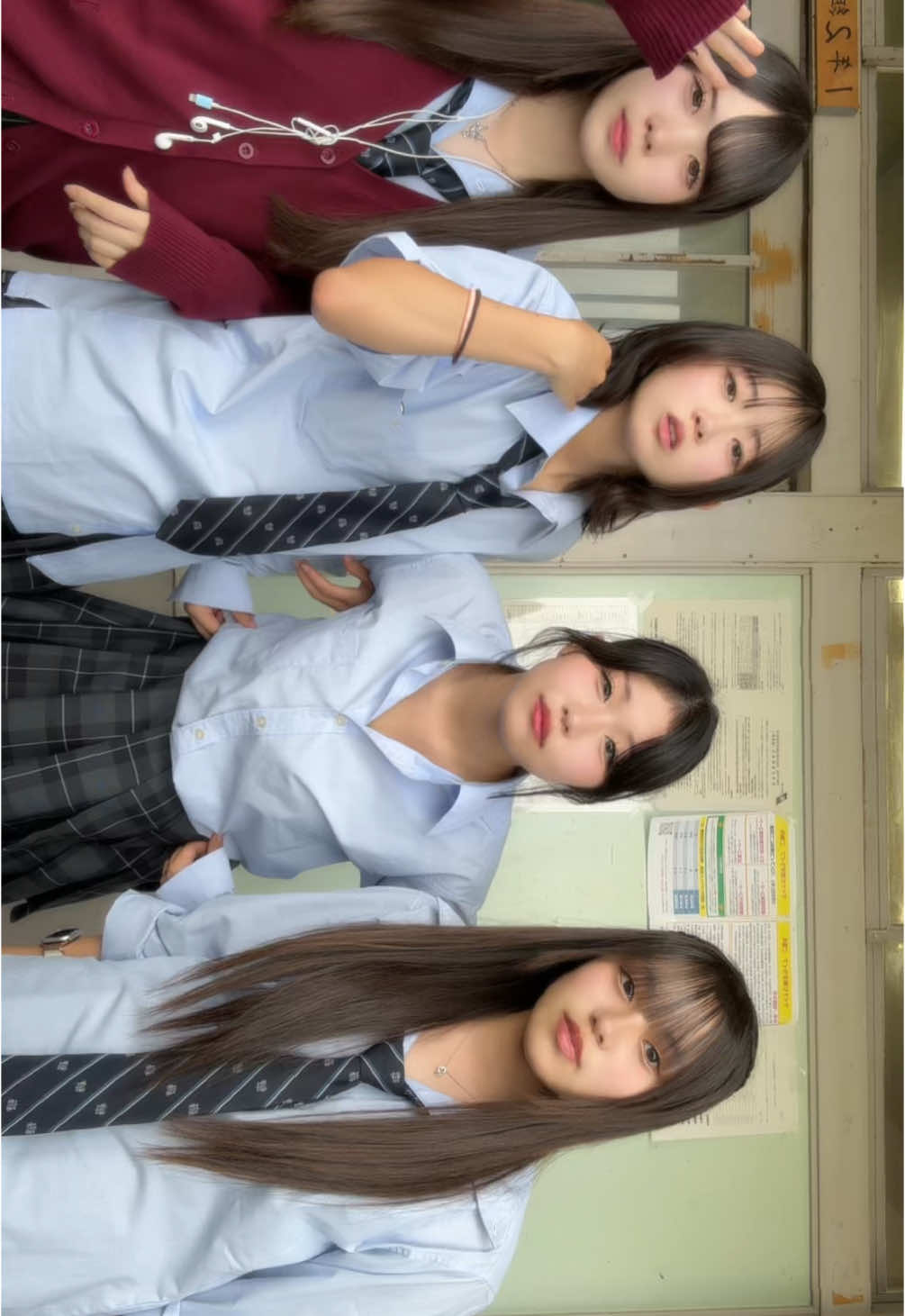 久しぶり？の4人！ テストがんばろーね #西浜 #西浜JK #JKブランド #09 #fjk #fyp #下書き投稿 