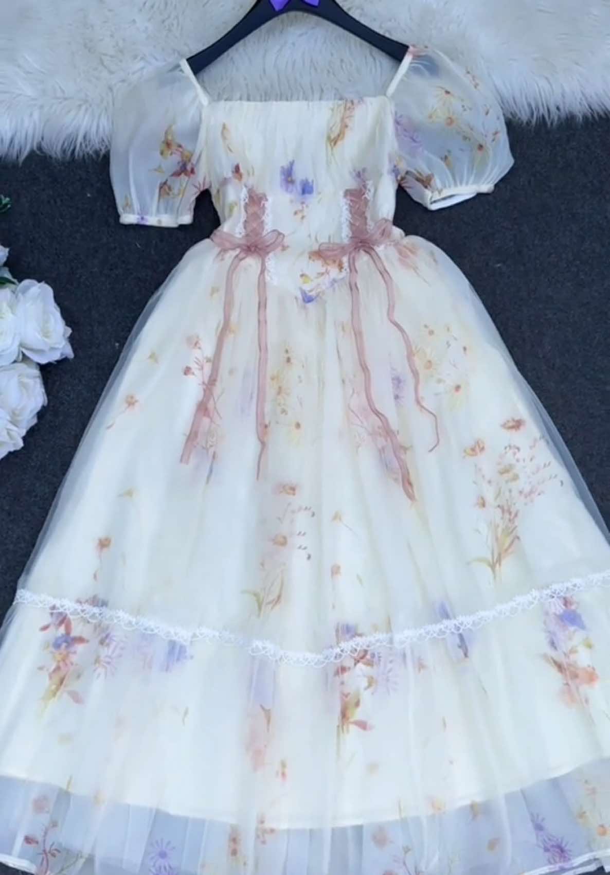 High quality Floral fairy dress😍 #instocknow✅❤️ #dm_for_price_and_order_on_insta #Trendy_fashion_wear15 #Fairydress👗 #Princessdress #creatorsearchinsights #trending #goviral #fyp #foryou #foryoupage❤️❤️ 