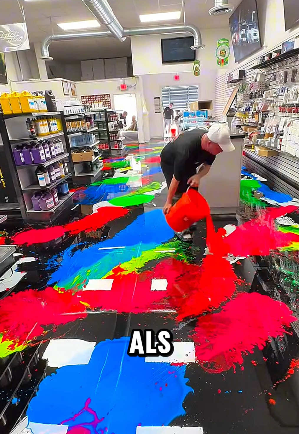 Dieser Typ SCHOCKIERT ALLE😳 #edit #floorpaint #kunst #epoxy 