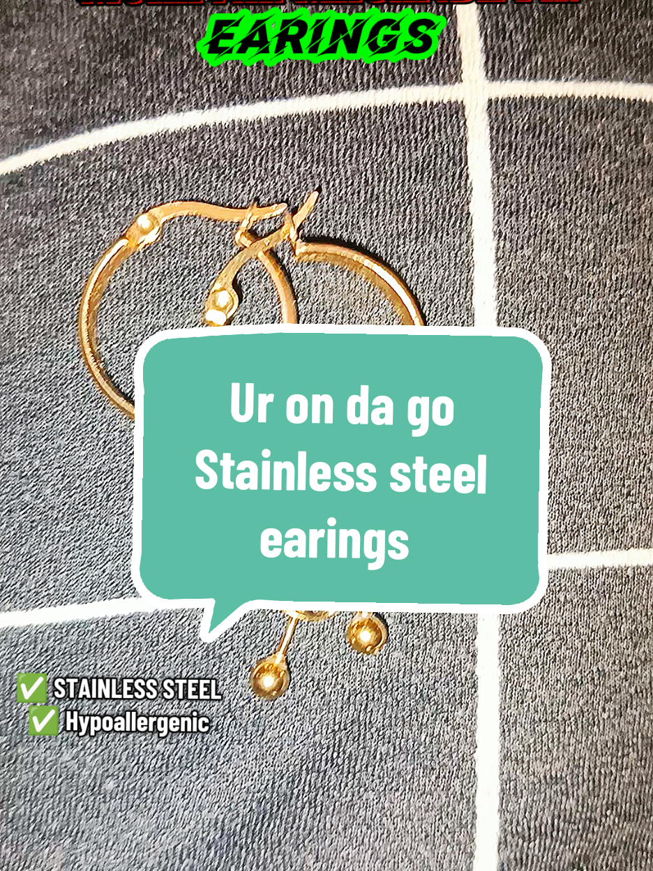 Stainless steel earings 