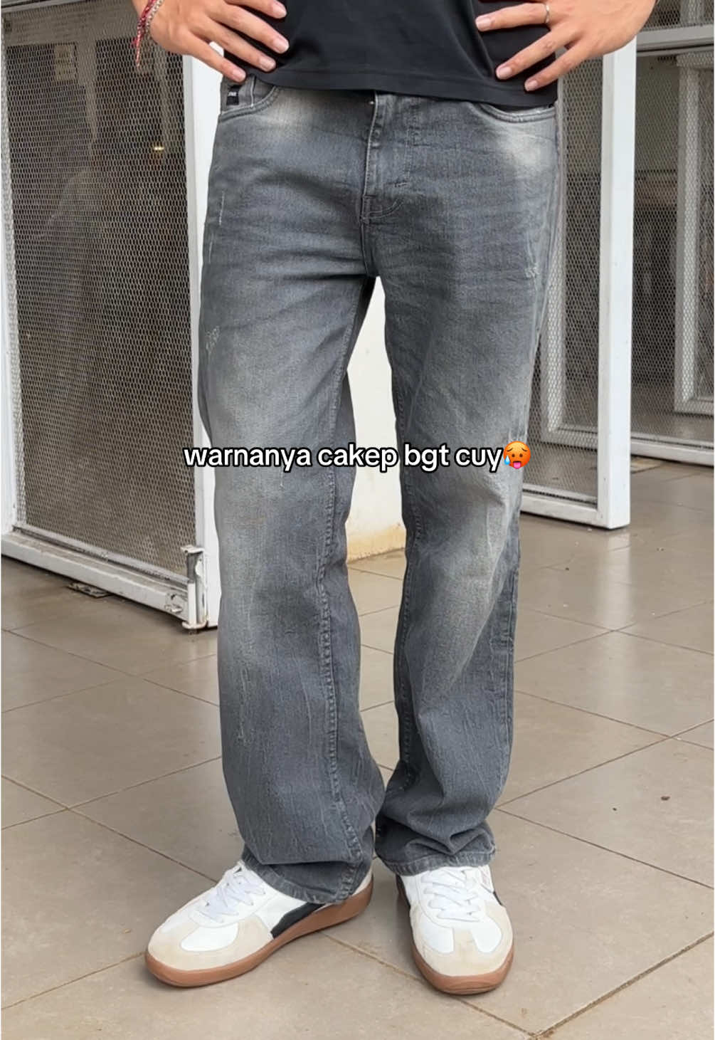 aslii ganteng bgt pas dipake😩👌🏻 #loosejeans #jeans #celanajeans #celanajeansmurah #celanajeanspria 