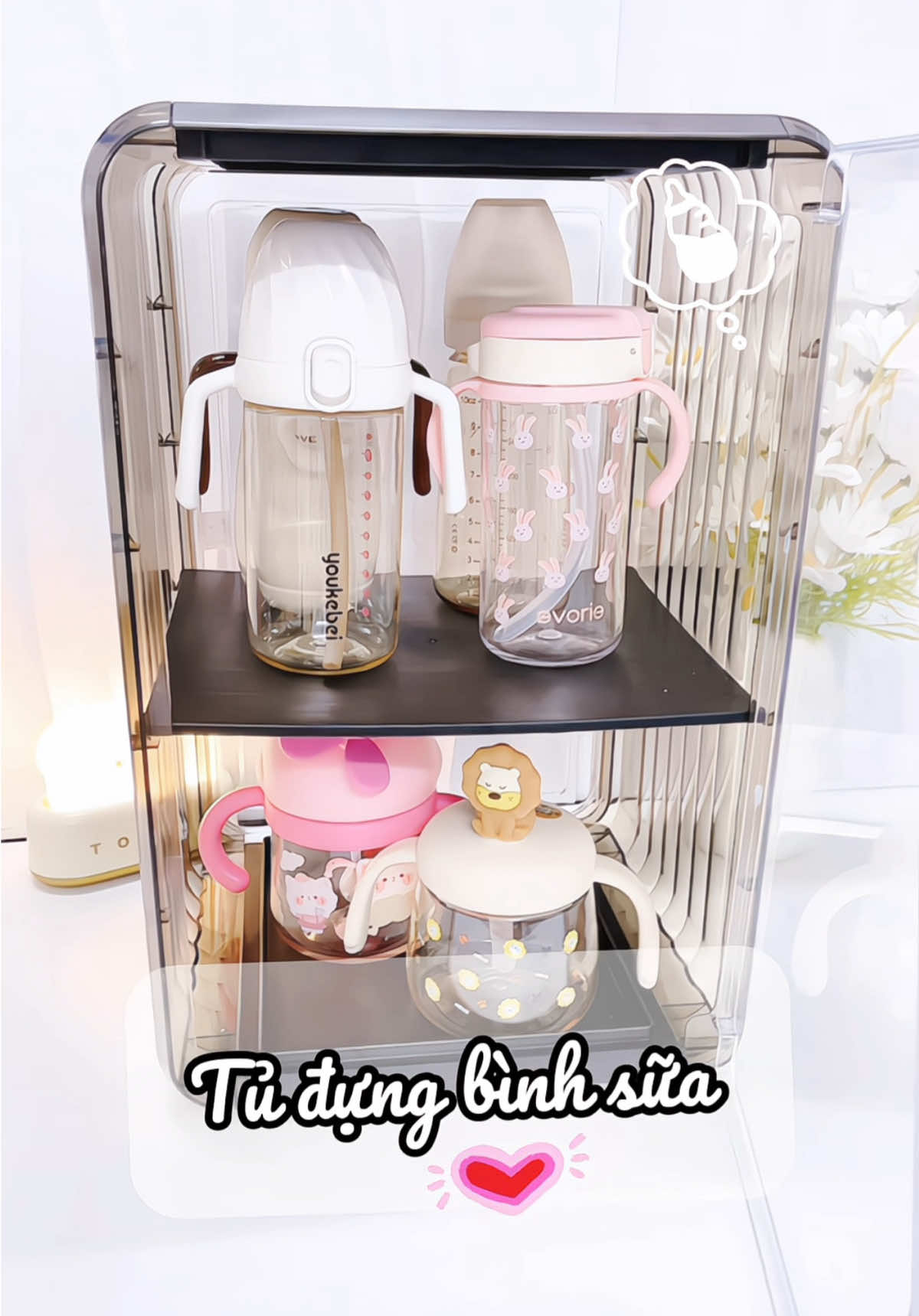 Tủ đựng bình sữa sang xịn quá nè mà giá hạt dẻ nữa chứ. Để bình xinh quá luôn ý #tudungbinhsua #tumica #tudungbinhsuaembe #tudung #ilovetiktok #xuhuong #virral #mevabe #mebimhiendai 