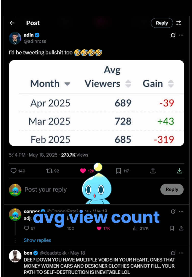 @adin let’s squash the beef bro #connoreatspants #twitch #adinross #streamer 