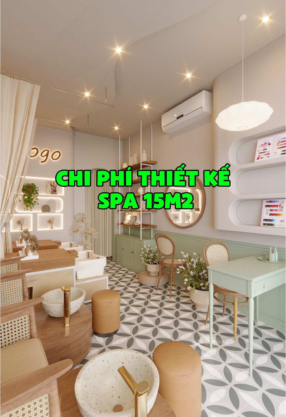 Chi phí thiết kế spa 15m2 là bao nhiêu? #thietkethicongvip #thietkewow #thietkespa #thicongspa #thietketiemnail #tiemnail #thicongtiemnail #xuhuong #viral #2025 