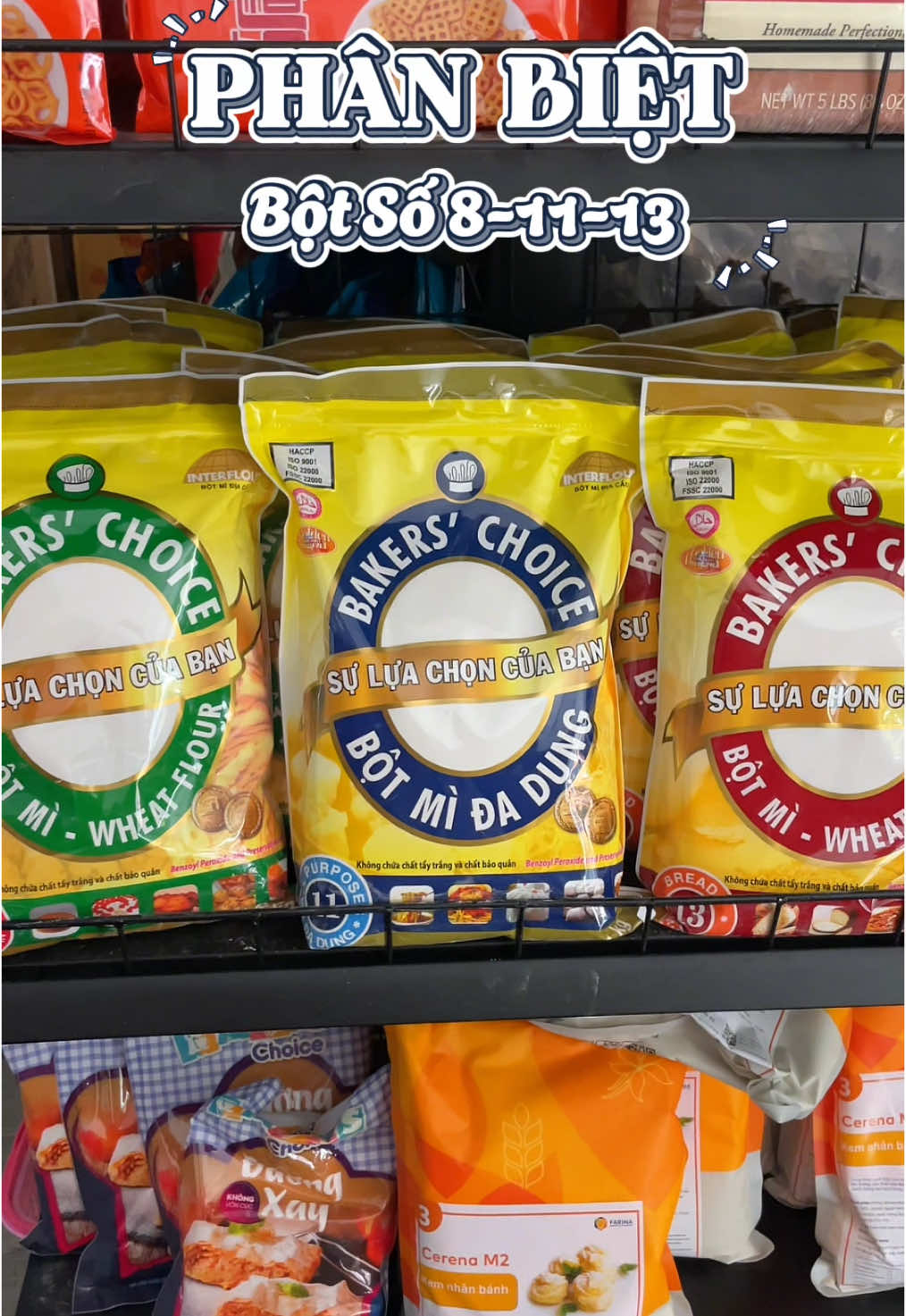 Cách phân biệt baker choice số 8-11-13........ #bakerchoice #botmi #ibaker #fyb #xuhuong 