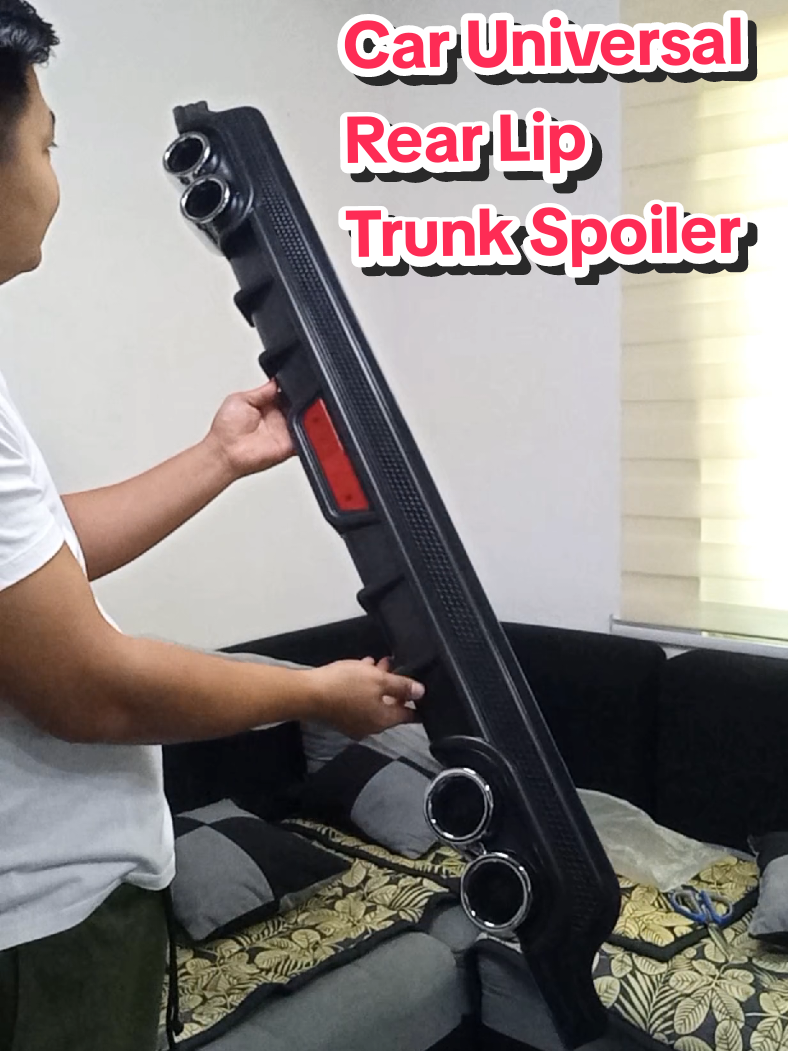 Car Universal Black / Silver Rear Lip Trunk Spoiler Rear Diffuser Protect Car Styling #trunkspoiler  #universal #caraccessories  #carprotector #styling 
