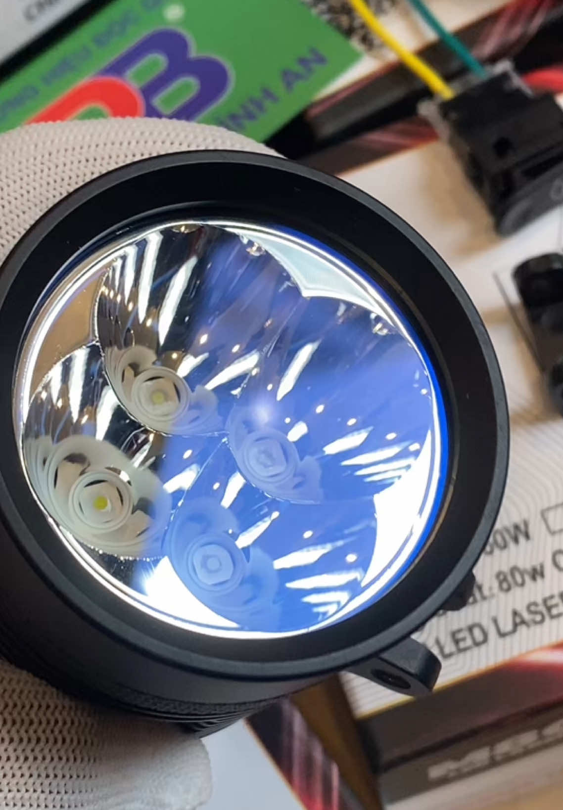 Trợ Sáng M80 Công Suất 80W, Chip Led Laser#m80#trosang#denled#ledm80#trosangm80#l4x#M80#rb#hottrend#xuhuong#lamngoc