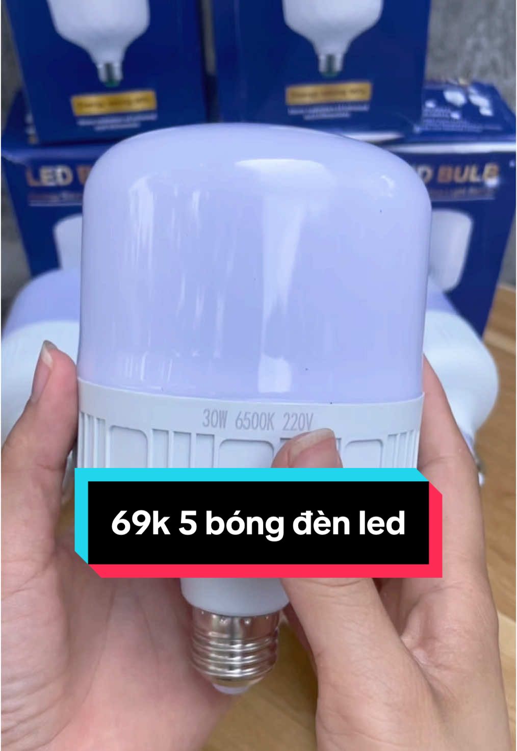 Combo 5 bóng đèn led 30w chỉ 69k #bongdenled #xh 