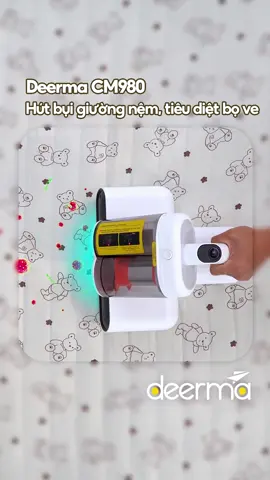 Sạch sẽ từng sợi vải, giấc ngủ thêm phần thoải mái với máy hút bụi nệm giường Deerma CM980! #mayhutbuigiuongnem #luchutmanh #tiauv #deermacm980 #deermavietnam