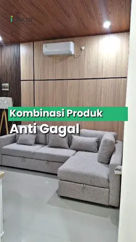 Ciptakan keindahan di setiap sudut rumah dengan kombinasi wallboard, alu T, dan WPC wallpanel. Estetik dapet, pemasangan pun praktis ! Info produk dan pemasangan klik linkbio.co/idecorstore #idecor #wallboard #silkyivory #wpc #wpcwallpanel #wallpanel #indoor 