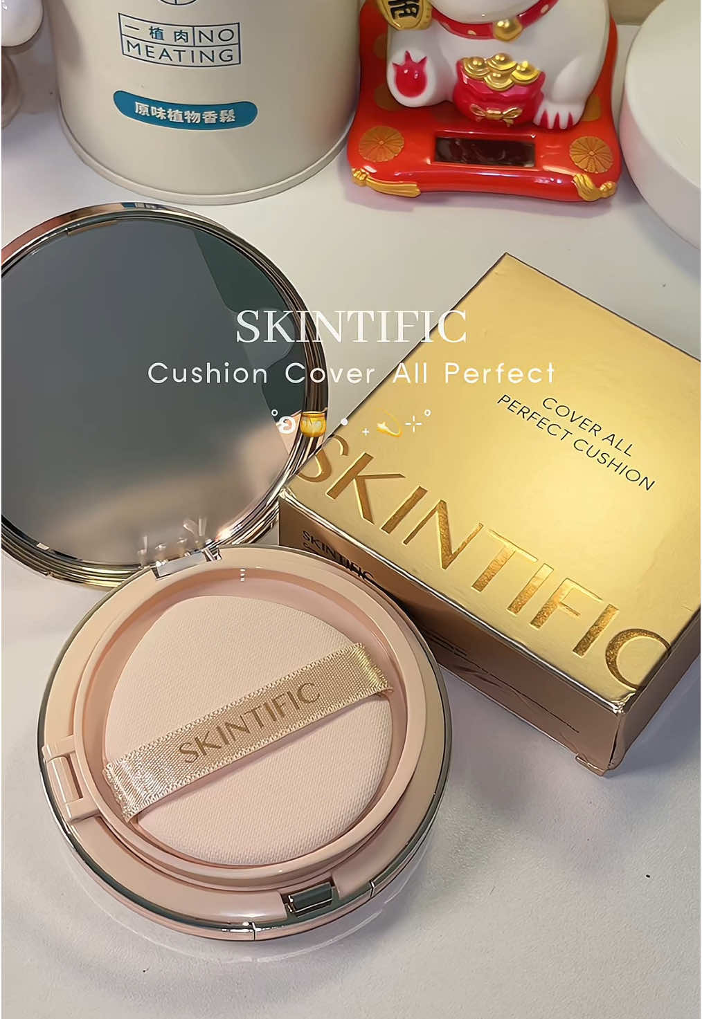perfect cushion minim oksidasi di tahun ini😖🫶🏻💗  #skintific #skintificcushion #skintificcushioncoverallperfct #skintificgoldcushion 