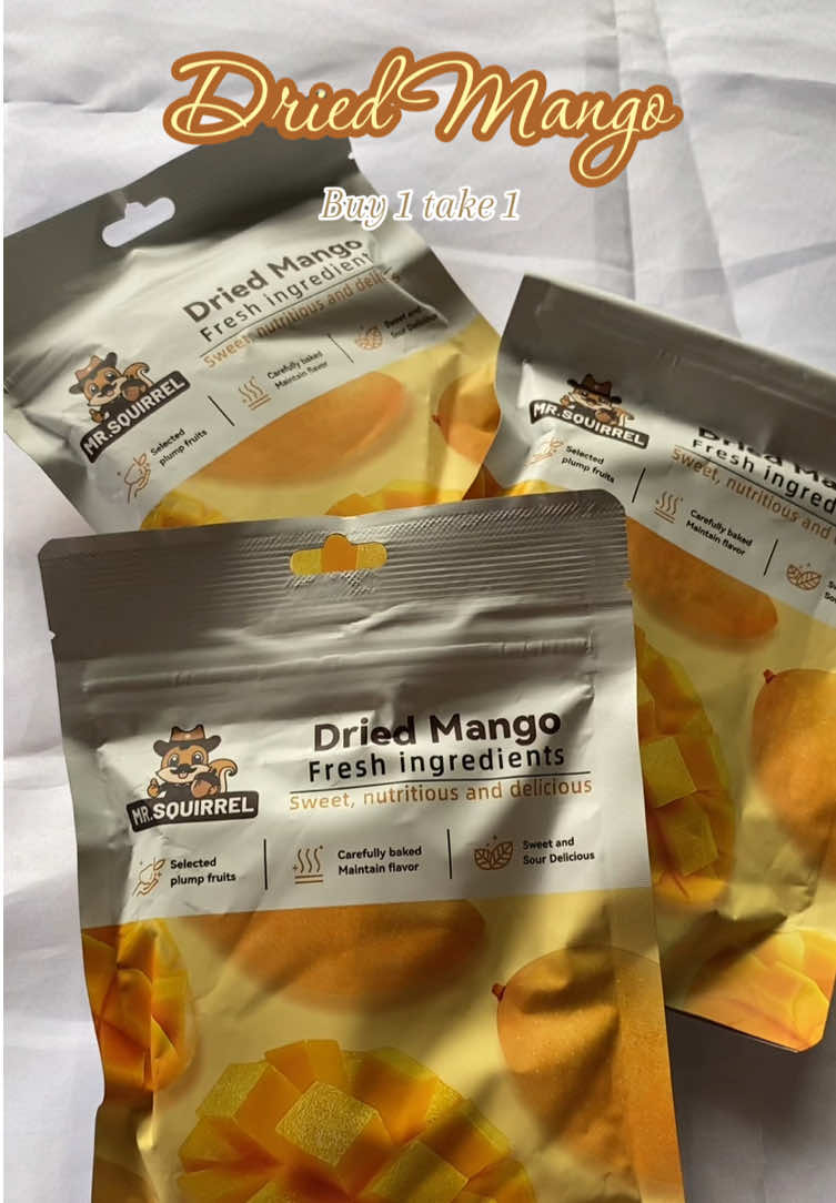 yummers dried mango snack!🥭💛 #driedmango #mrsquirrel #mrsquirreldriedmango #mango #driedmangoes 