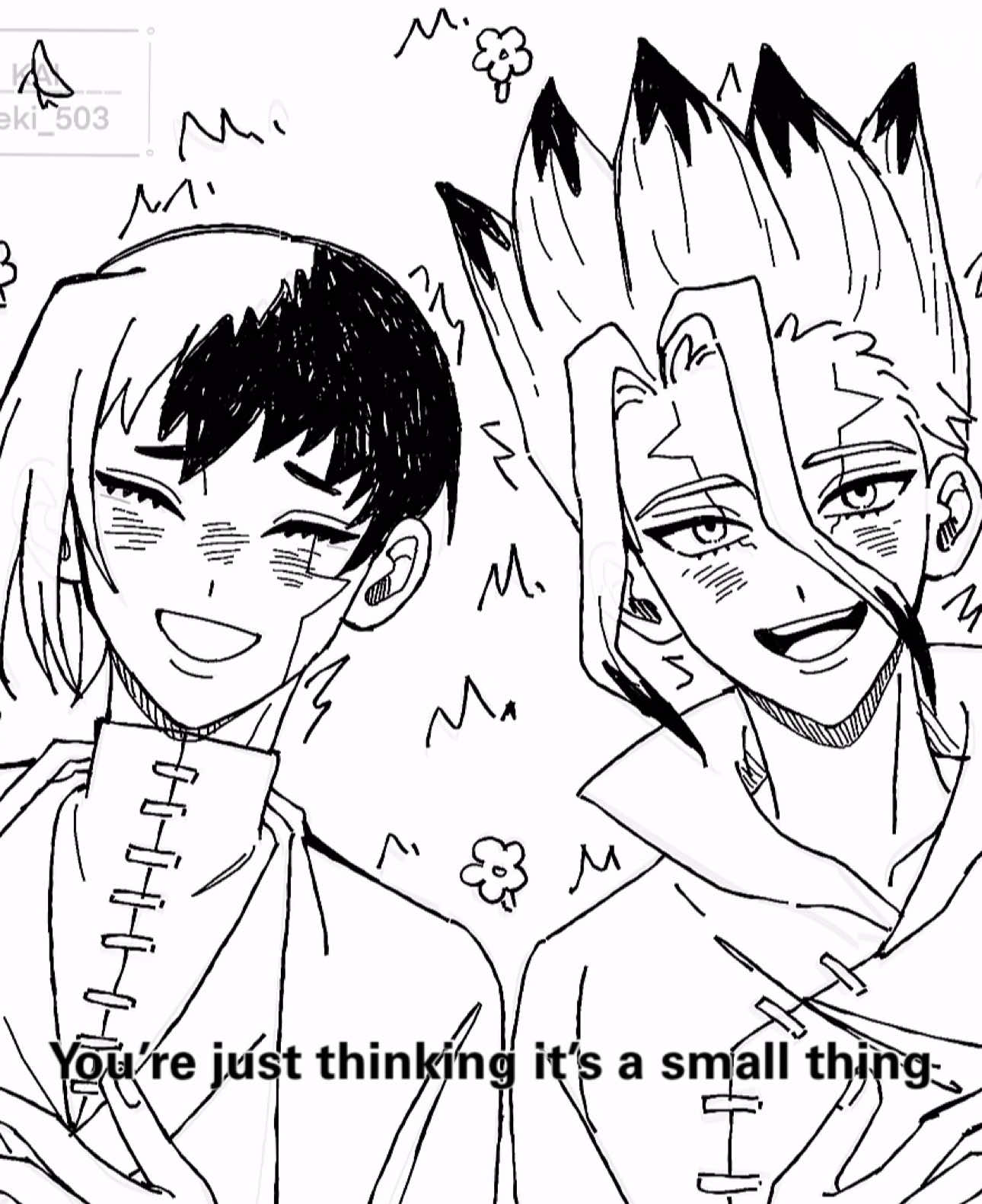 After the last petrified they break up, for them to go in their own path, because they had to do their own missions. Senku thought that after this, he would not have time for Gen, and he had a big missions to do, which was to help humanity from petrified, so he thought that he would not have time to think about “love”. Are we crying rn🥀🥀@Jerusha #drstone #dcst #gen #asagirigen #genasagiri #sengen #senkuishigami #ishigamisenku #angst #fyp #fypp #amberdraw #drawing 