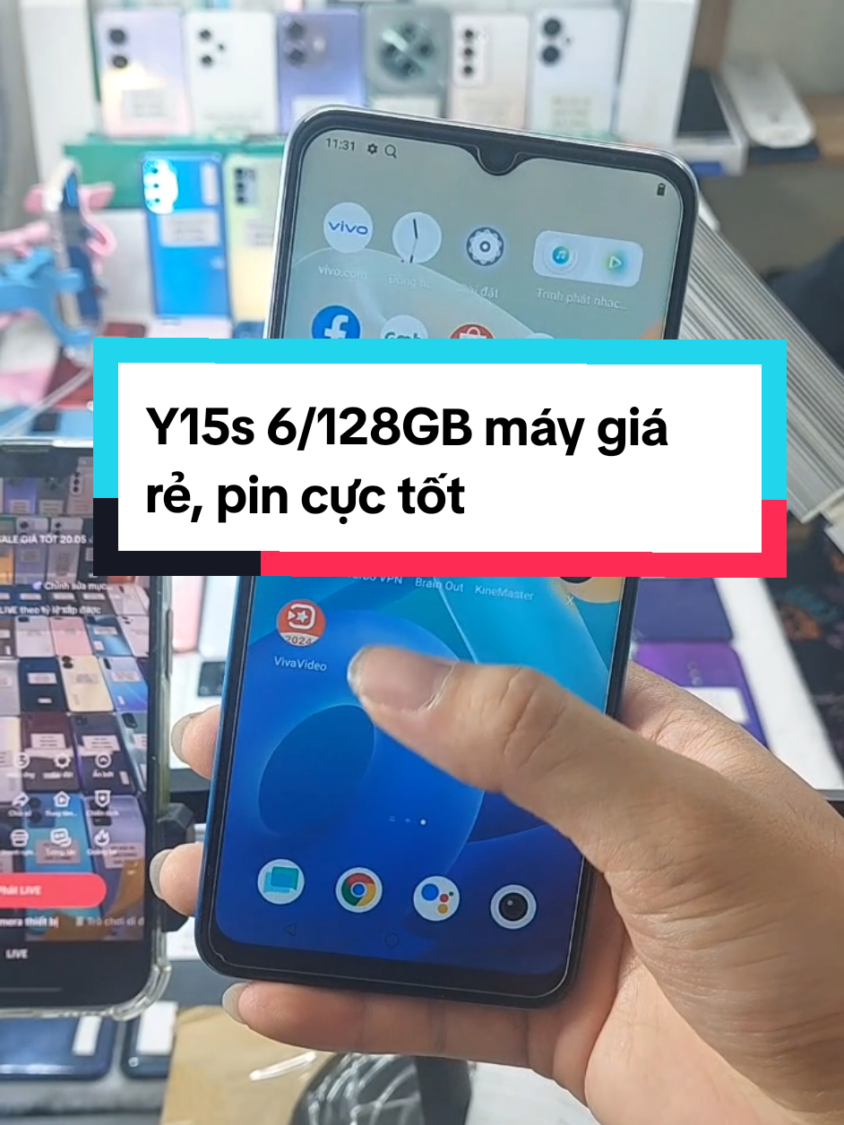 Y15s 6/128GB máy giá rẻ, pin tốt 