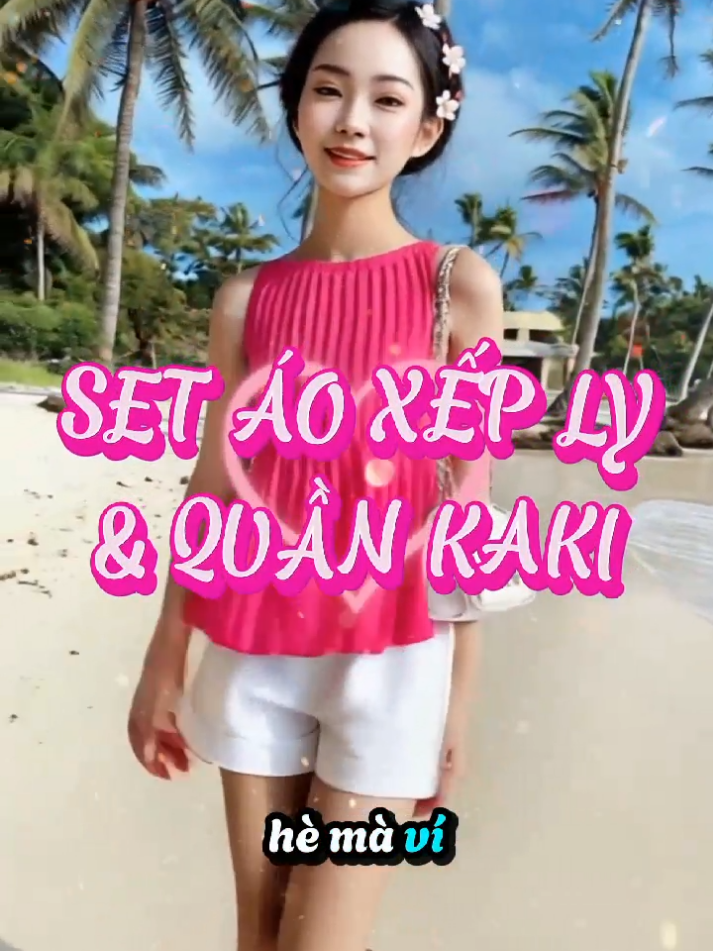 Sét áo xếp ly kèm quần mùa hè hót. #setdo #bodo #setdoxinh #bodohe 