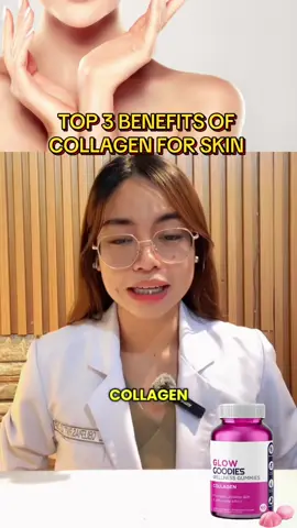 Top 3 Benefits of Collagen for Skin with FDA approved Glow Goodies Collagen Gummies #health #healthy #fyp #healthylifestyle #glowgoodies #collagen #makeithappen 