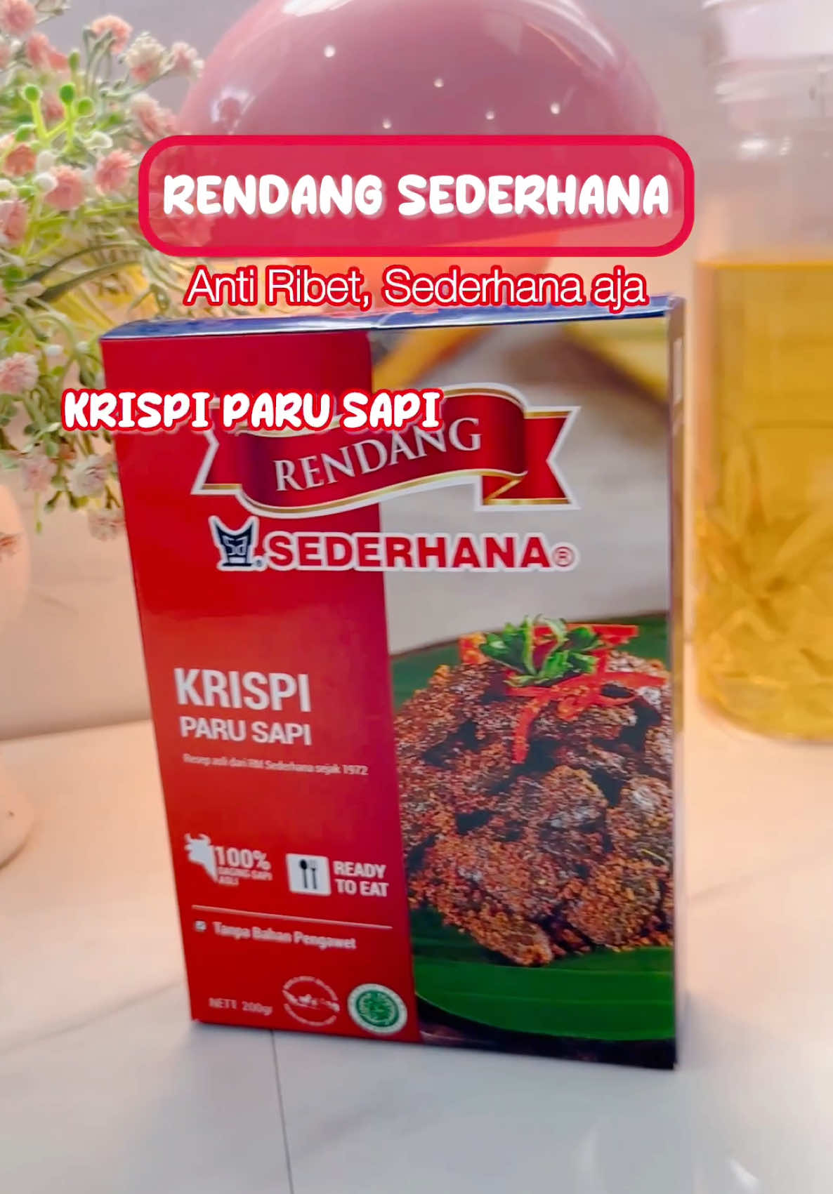 Rendang sederhana Krispi paru sapi bikin nambah nasi. Bisa order di @Rendang Sederhana #rendangsederhana #fyp #fypdong #rendang 