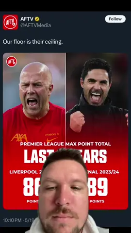 Arsenal’s ceiling is second place 🫠 #arsenal #PremierLeague #Soccer #futbol 