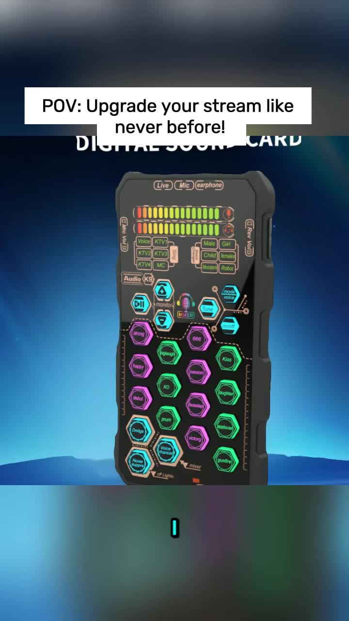 SK9 handheld mini sound card, voice changer recording set, live sound card - suitable for various types of mobile phone models and computers, equipped withprofessional chipsetcan be used for gamingsingingmicrophone mini microphone Portable Audio Interface