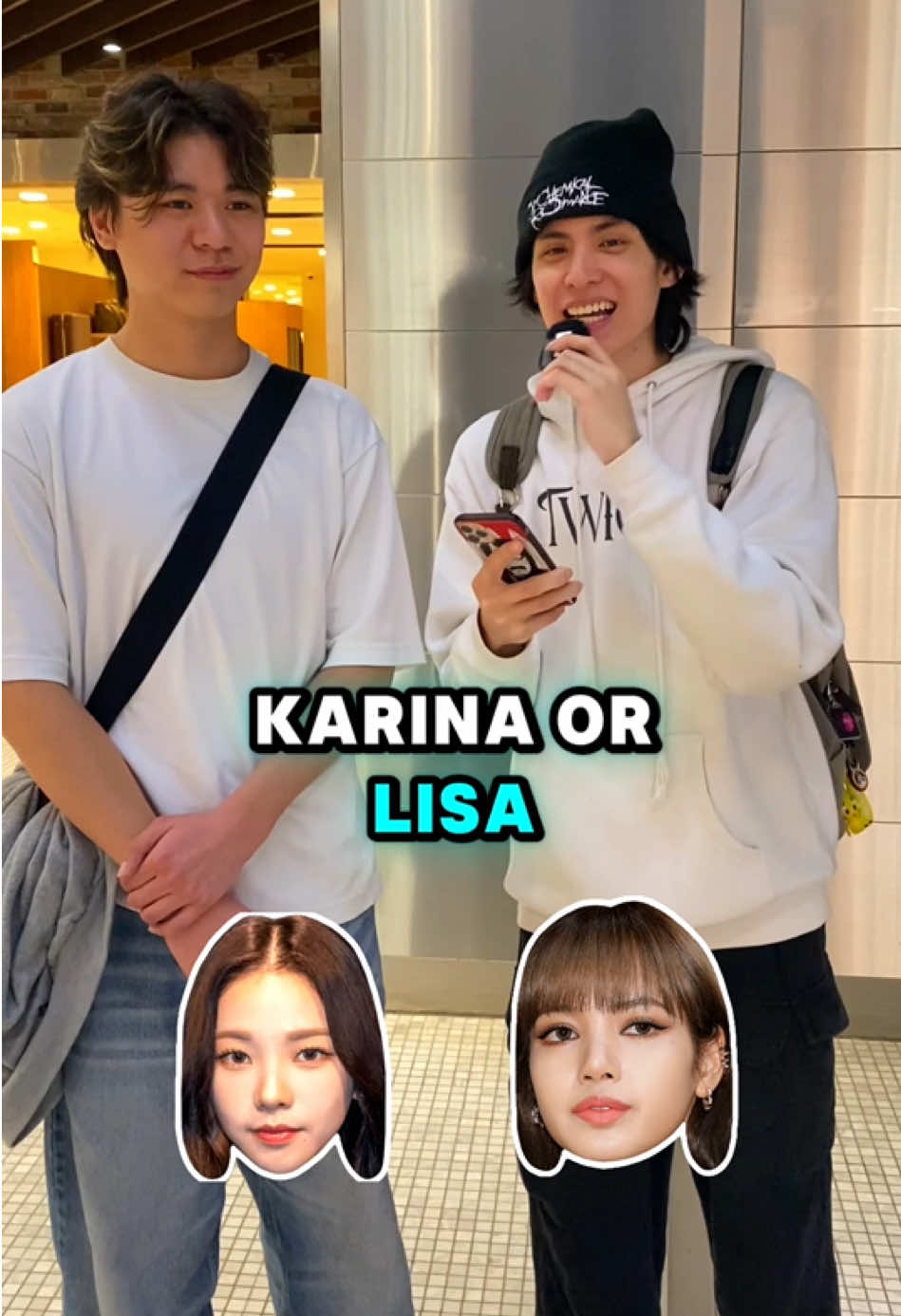 KARINA OR LISA? 😂 #kpop #aespa #blackpink 