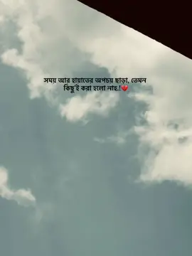 সময় আর হায়াতের অপচয় ছাড়া, তেমন কিছু'ই করা হলো নাহ.!💔 #foryou #bdtiktokofficial #vairal #fry #unfrezzmyaccount 
