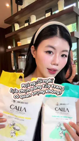 Lựa chọn bông tẩy trang tốt sẽ mang đến 1 làn da xinh nha #chamdasachsau #nangniusacviet #bongbachtuyet #calla #bongtaytrangcalla #bongtaytrangbachtuyet