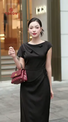 Bộ sưu tập đầm quý phái Toson #tosonfashion #vayxinh #thoirangtoson #sangtrong 