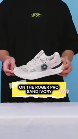 ON CLOUD THE ROGER PRO SAND IVORY (W) On's first-ever tennis competition shoe, co-created with Roger Federer. Performance experience meets performance tech. Key features: • Weight: 333g • 100% carbon fiber Speedboard® for maximum energy return • Engineered mesh serves up breathability and support • Tread pattern for grip and glide • Lateral and medial support for dynamic lateral moves • Padded heel provides comfortable support • Midfoot cage locks feet securely in place 𝙎𝙝𝙤𝙥 𝙊𝙣𝙡𝙞𝙣𝙚: ⁣⁣ •Webstore: www.levelupsneakers.com⁣⁣ •Toped & Shopee: Level Up Sneakers •WA Order: 0878-8999-9689⁣⁣ 𝙑𝙞𝙨𝙞𝙩 𝙊𝙪𝙧 𝙎𝙩𝙤𝙧𝙚𝙨:⁣⁣ 📍Jl. Pantai Indah Utara 2, The Gallery 8EE, PIK, Kapuk Muara, Penjaringan, Jakarta Utara, 14460 #jualoncloud #tennisindonesia #tennissenayan #jualoncloudtheroger #levelupsneakers #levelupluxo 