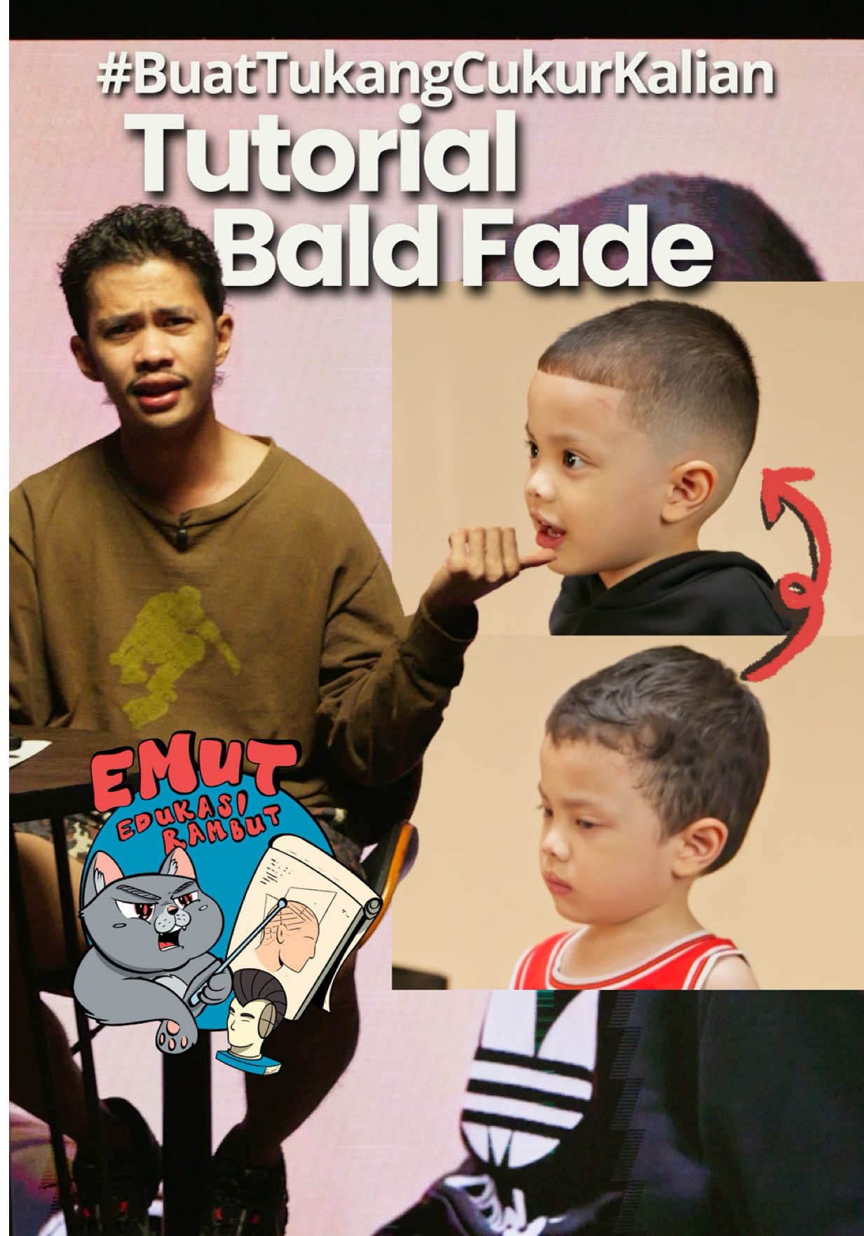 Kasih video ini buat tukang cukur kalian! Dijamin rambut model bald fade pasti bakal aman! Kecuali tukang cukurnya………. isi sendiri #hairnerdsstudio #potongrambut #baldfade #hairtransformation 