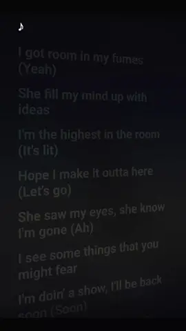 Highest in the room..... #travisscott#songs#fyp#lyrics