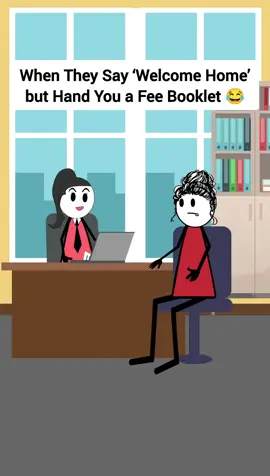 When They Say ‘Welcome Home’ but Hand You a Fee Booklet. #therealveronika #animation #animationmedia #shortsreels #funnyvideo #comedy #reels #animationvideos #animationart #skitscomedy #corporate #housing #housingmarket #management #skits 