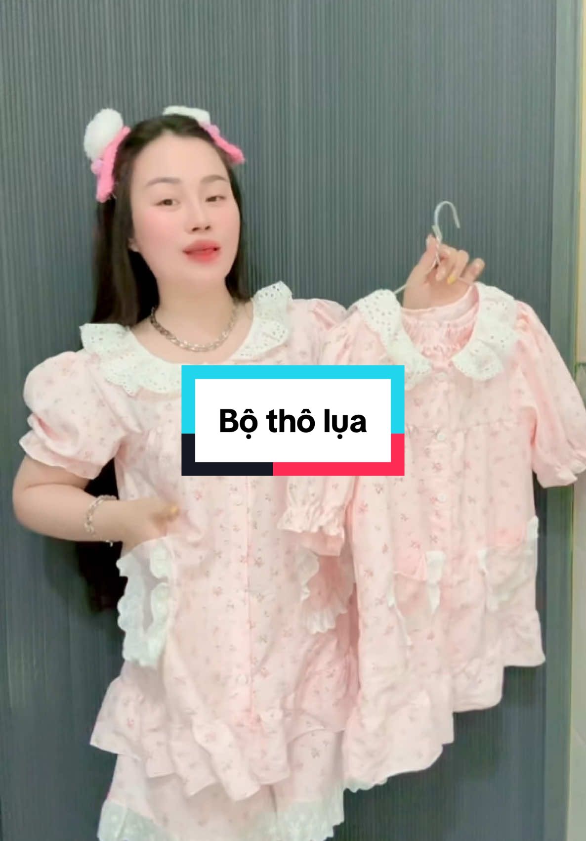 Bộ thô lụa mẹ và bé #lienketsanphamtiktokshop #xuhuong #viral #fy 