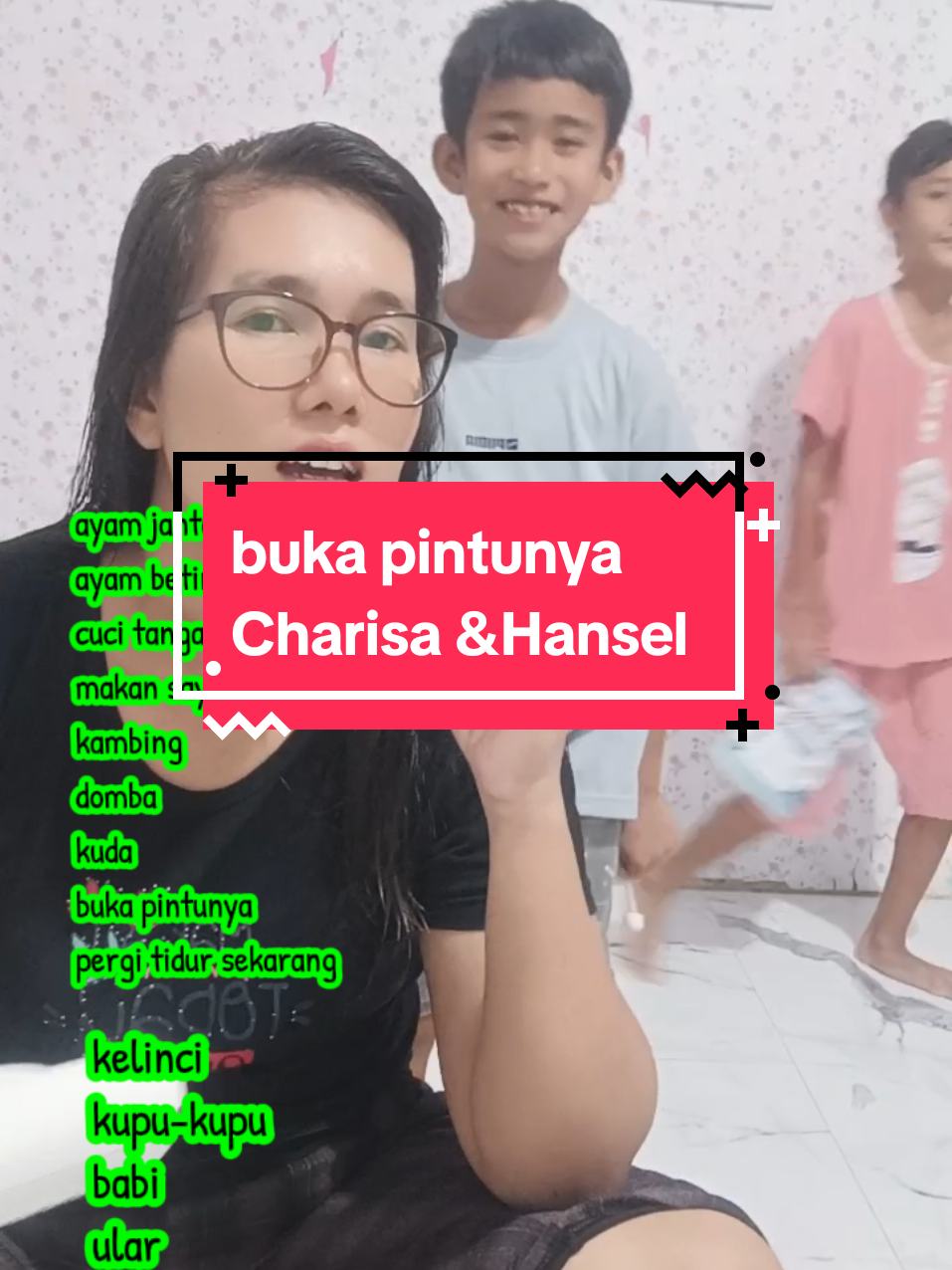 belajar bareng Kk Charisa & bg Hansel #english #pemula #Hansel #Charisa 