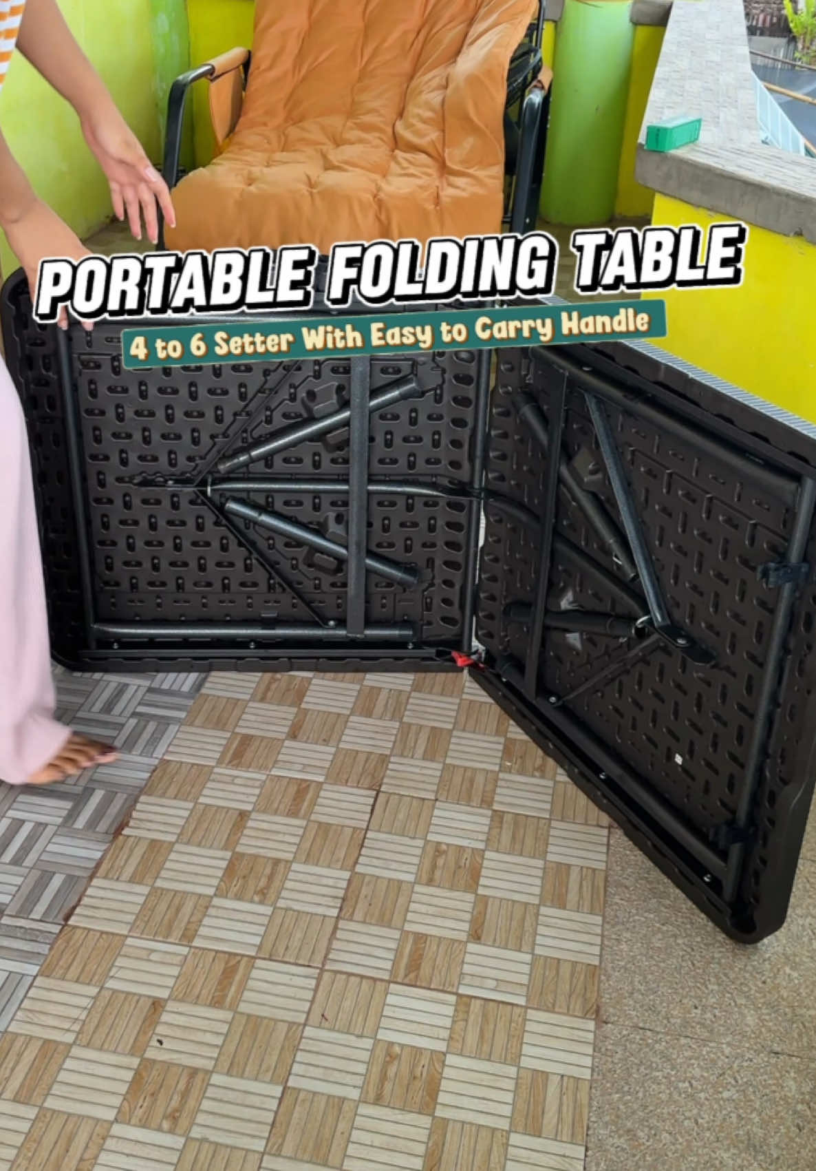 Portable & Foldable Table  ✅Adjustable Height and Foldable With Locking Mechanism  ✅Easy to Carry and Space Saver  ✅Good for 4-6 Person  ✅Made In Hight Quality Metal and Plastic  ✅With a Handle for Easy Carry and a Non Slip Food Pad Stability #table #foldabletable #portabletable #foldingtable #foldtable #tablefolding #heavydutytable #heavydutyfoldabletable #ratantable #picnictable #tables #lamesa #fliptable #fyp #fypシ゚viral #ttsbudolfinds #wowsulitdeals #paydaysale #fridayfriyay #MySweldoBudol  #TikTokShopFuntasticPayday #SummerSayaSale #bonggangfridayfriyay #lifestylechallenge  #techsaya #techbudolfest #tiktokshopelectronics #homeliving #hometokshop #homeimprovement #householdappliances #buymoresavemore #tiktokhomebudol #tiktokshopph66 #sale66 #tiktokshopontrend #midyearsale@PetAndLife 