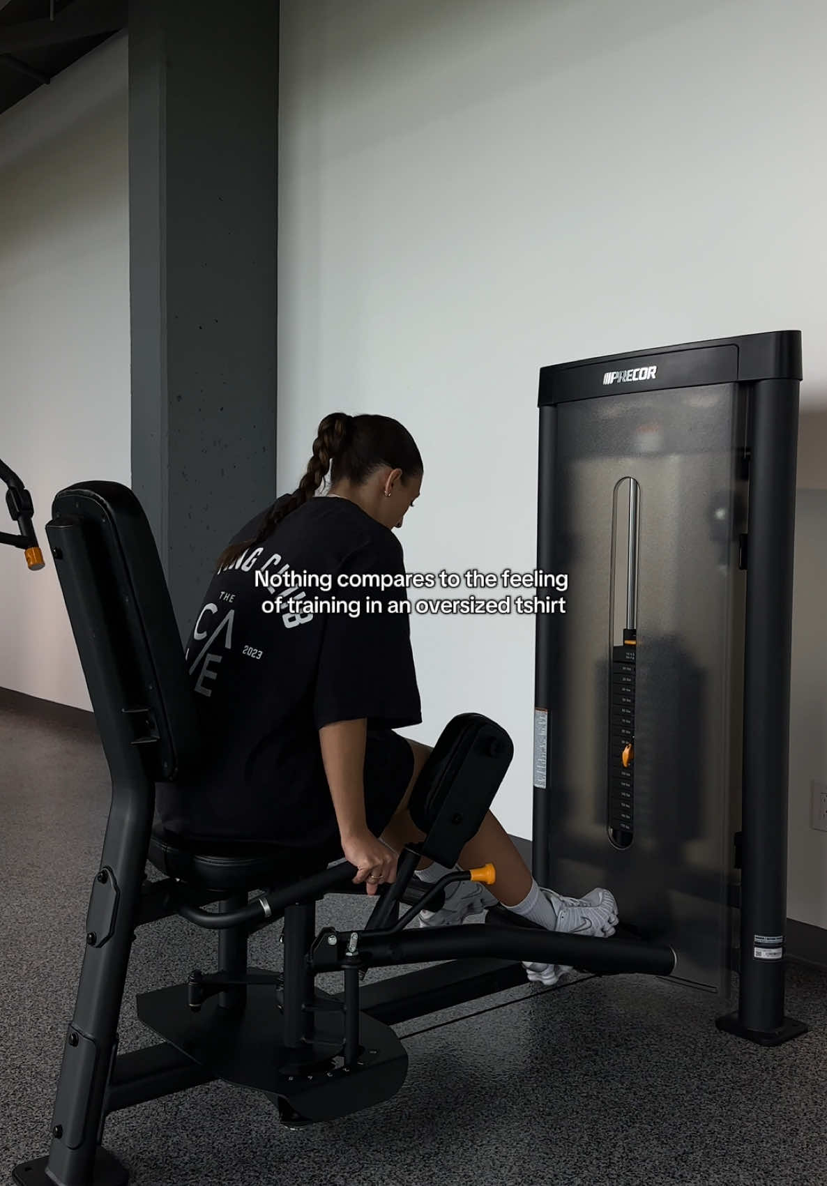 Fight me. #oversizedshirt #GymTok #gymgirl 