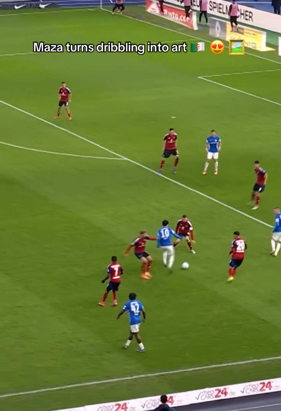 One touch, one twist! Ibrahim Maza’s dribble is untouchable 🇩🇿 💎 🥹  Algeria’s gem 🤍 #algeria #algerie #dz #dzpower #الجزائر #Soccer #المنتخب_الجزائري #football #djazair #dzair 