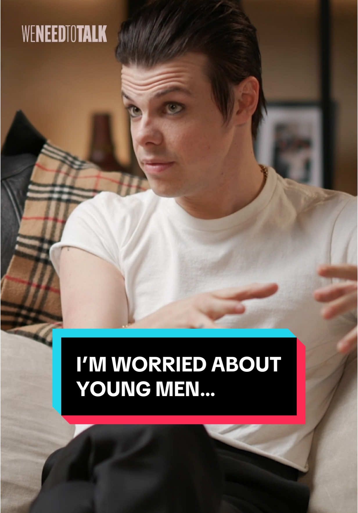 Watch the full conversation by searching ‘WE NEED TO TALK YUNGBLUD’ on YouTube. @yungblud speaks openly about why young men are terrified to express their masculinity #yungblud #toxicmasculinity #yungbludarmy #celebritynews #weneedtotalkpodcast #interview #pansexuality #lgbt #manosphere 