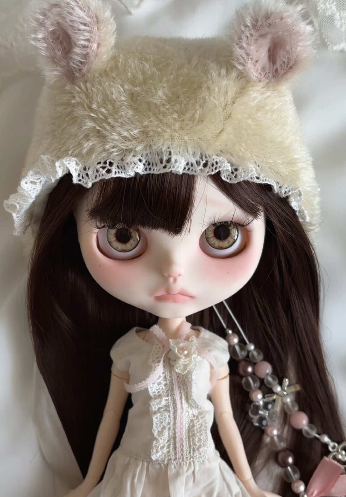 🐻🎀  #blythe #customblythe #doll #coquette #dollcore #japanese #spring #explore #pinterest #shoujo #nana #blythedoll #lace 